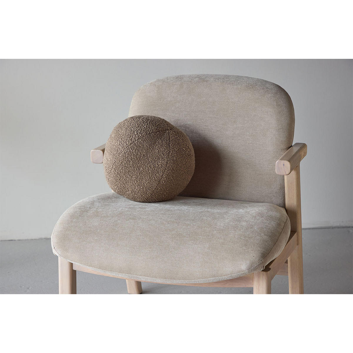 SESSEL, Rile, Beige, Polyester, 67 x 74 x 77 cm - Beige, Textil (67/77/74cm) - ebuy24