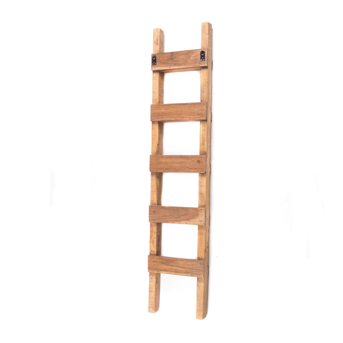 LEITERREGAL Step 170 Massivholz, 5 Ebenen, zum Anlehnen an die Wand naturfarben - Naturfarben, Holz (38/170cm) - DESIGN DELIGHTS