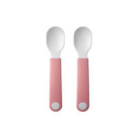 LERNLÖFFEL Mio Deep Pink 2er Set - Pink, Kunststoff - Mepal