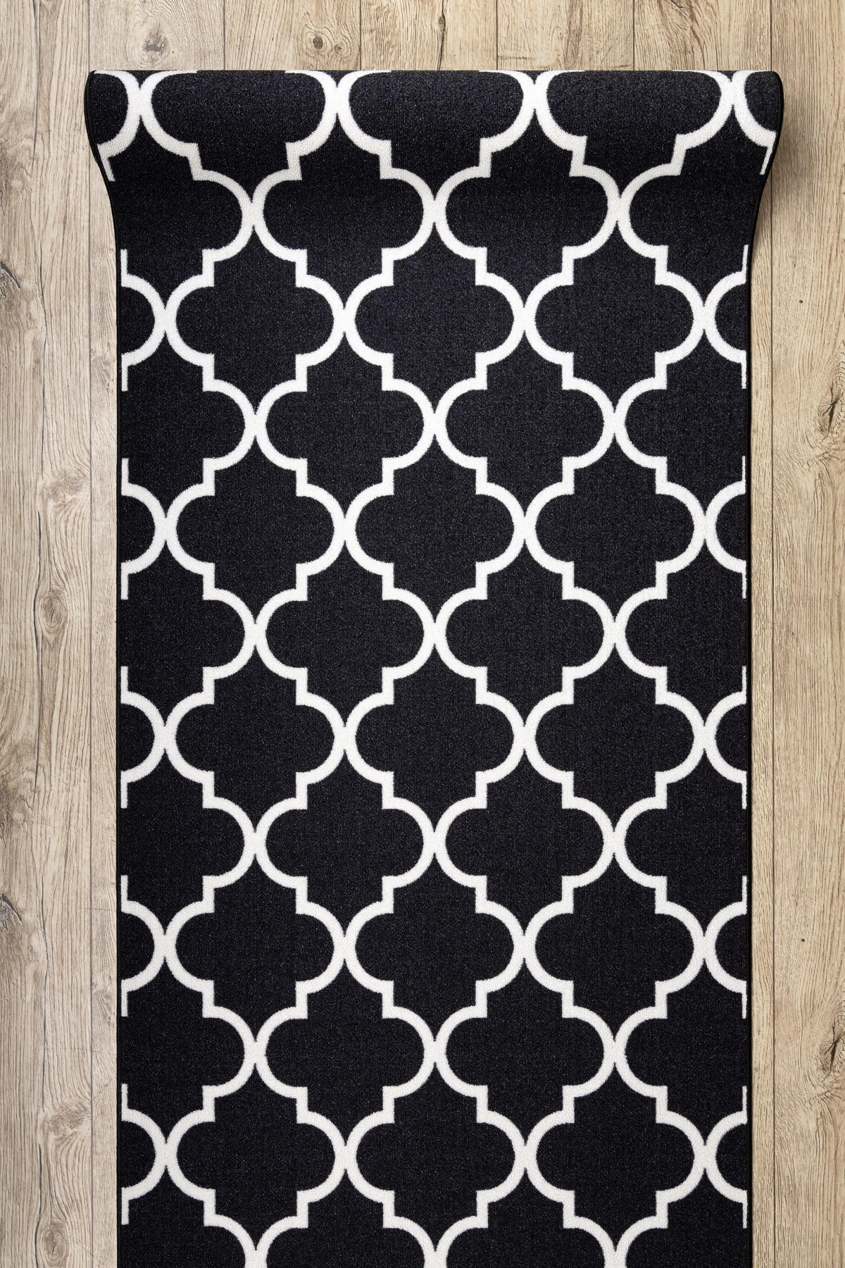 LÄUFER Antirutsch TRELLIS 80/170 cm - Schwarz, Textil (80/170cm) - rugsX