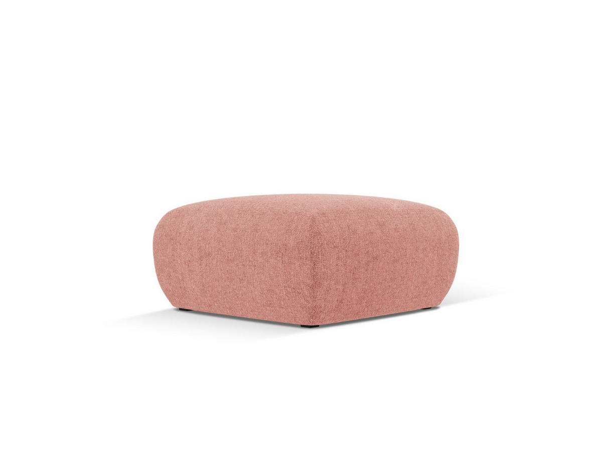 POUF Molino aus Chenille-Stoff rosa - Pink, Textil (75/36/75cm) - Micadoni