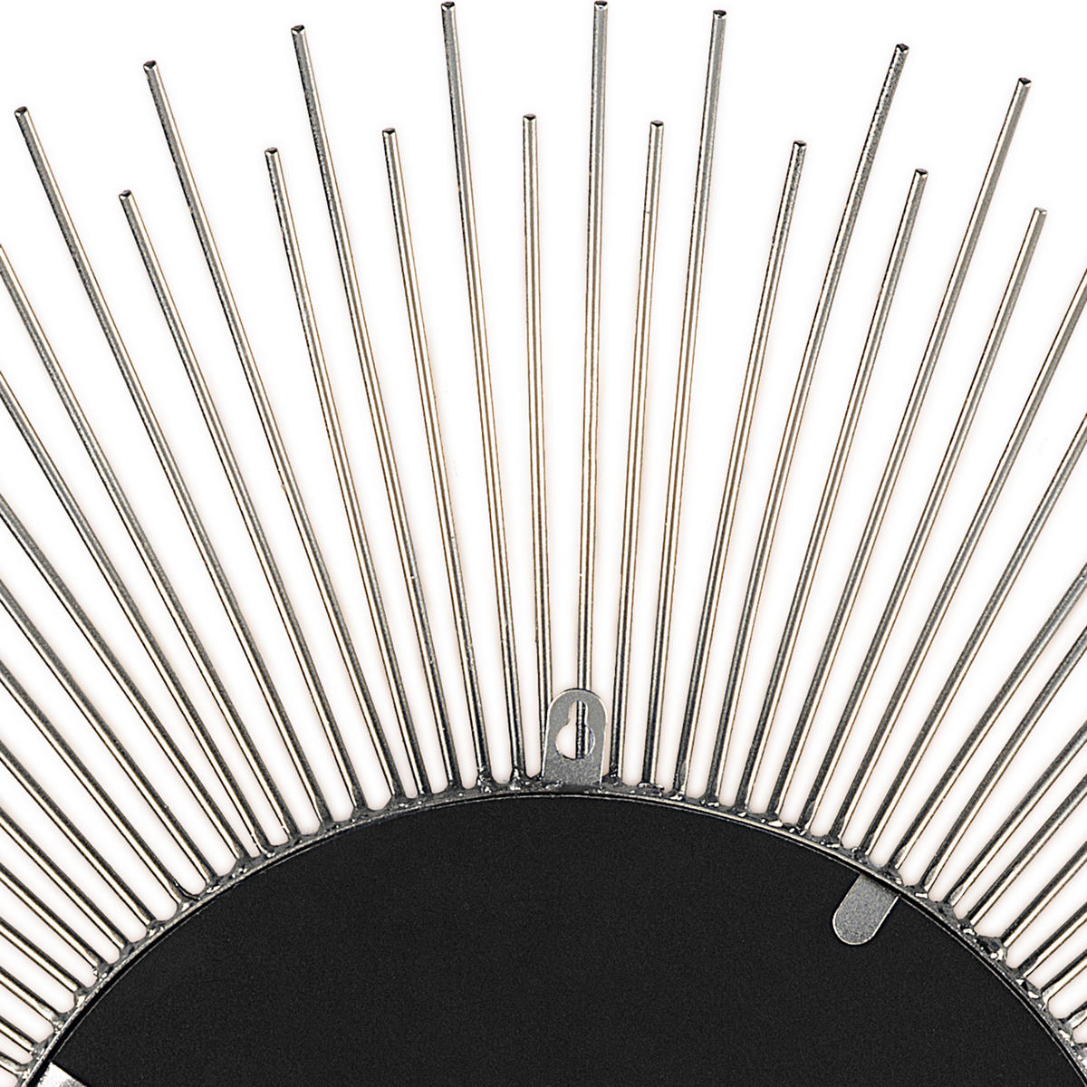 WANDSPIEGEL silber Sonnenoptik 80 cm Cilly - Silberfarben, Metall (80/80/3cm) - Beliani