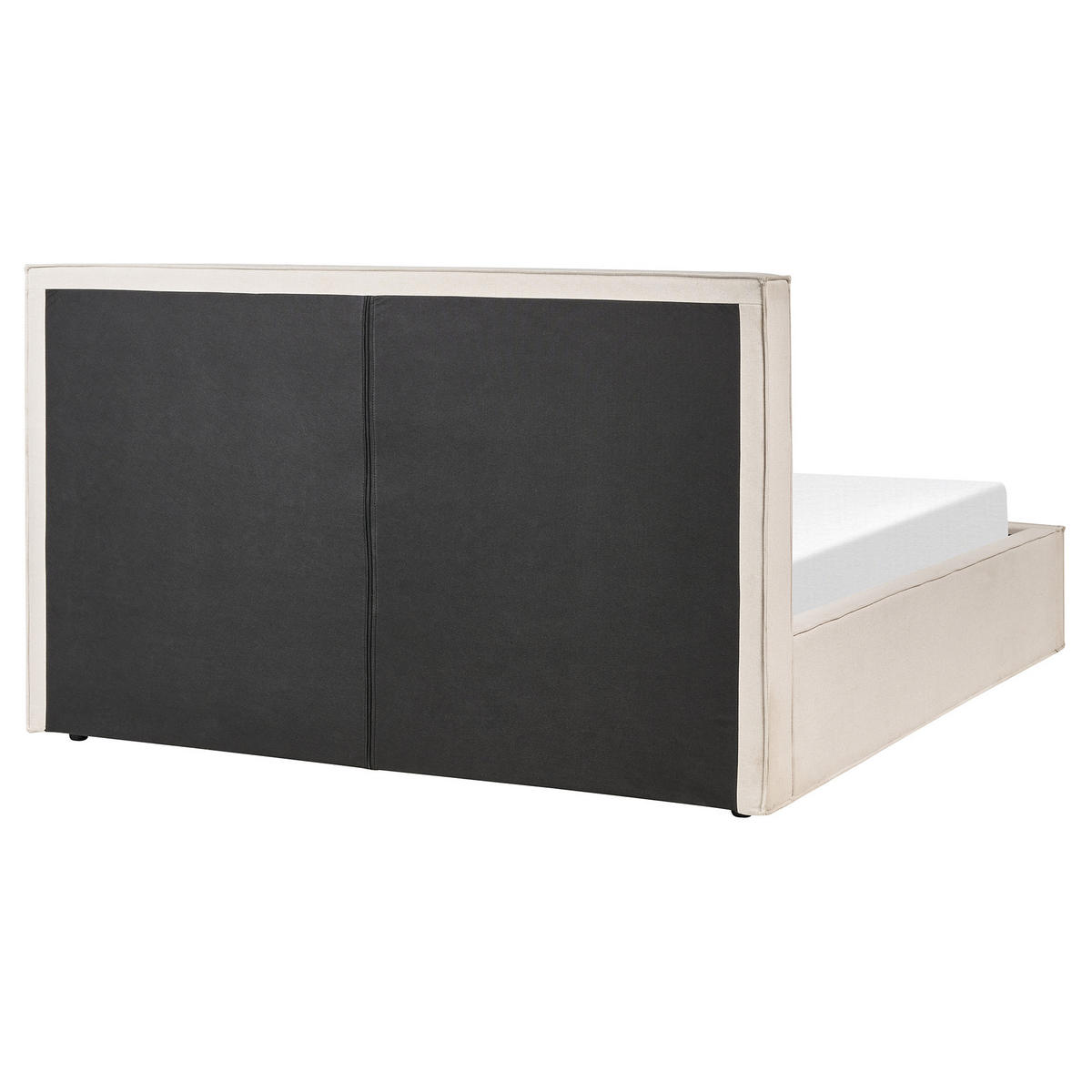 POLSTERBETT 160/200cm Beige Moissac - Beige, Textil (160/200cm) - Beliani
