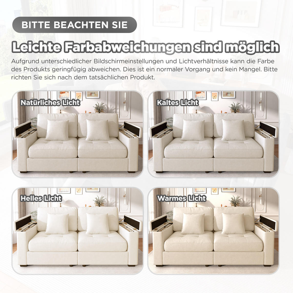 2-SITZER-SOFA DE-35382 mit Stauraum Beige - Beige, Holzwerkstoff (81.5/84/180cm) - ComfortXL