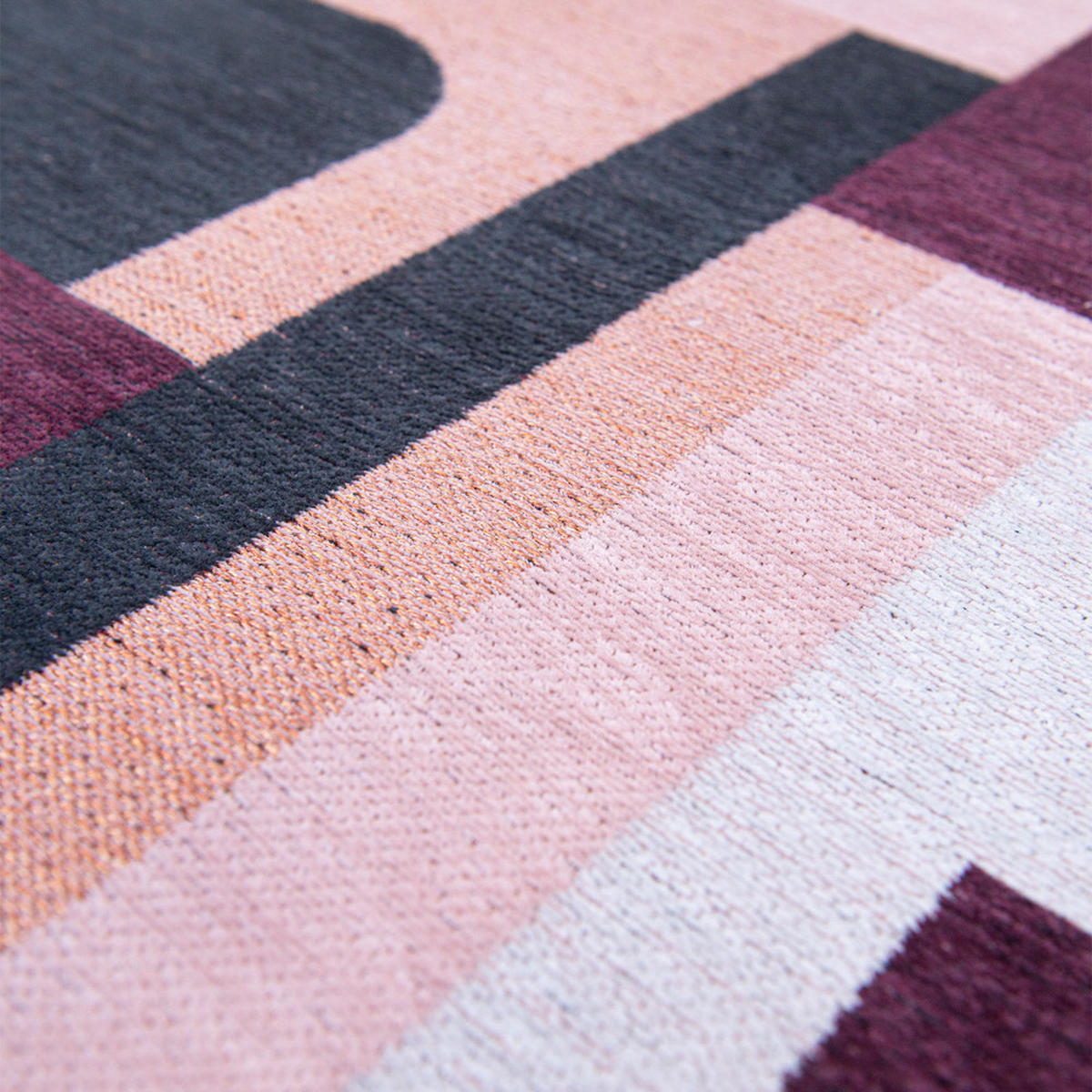 TEPPICH Pink Rohe Nuance 240/240 cm - Rosa, Textil (240/240cm) - Louis De Poortere