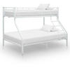 ETAGENBETTGESTELL WEISS METALL 140X200 CM/90X200 CM - Weiß, Metall - vidaXL