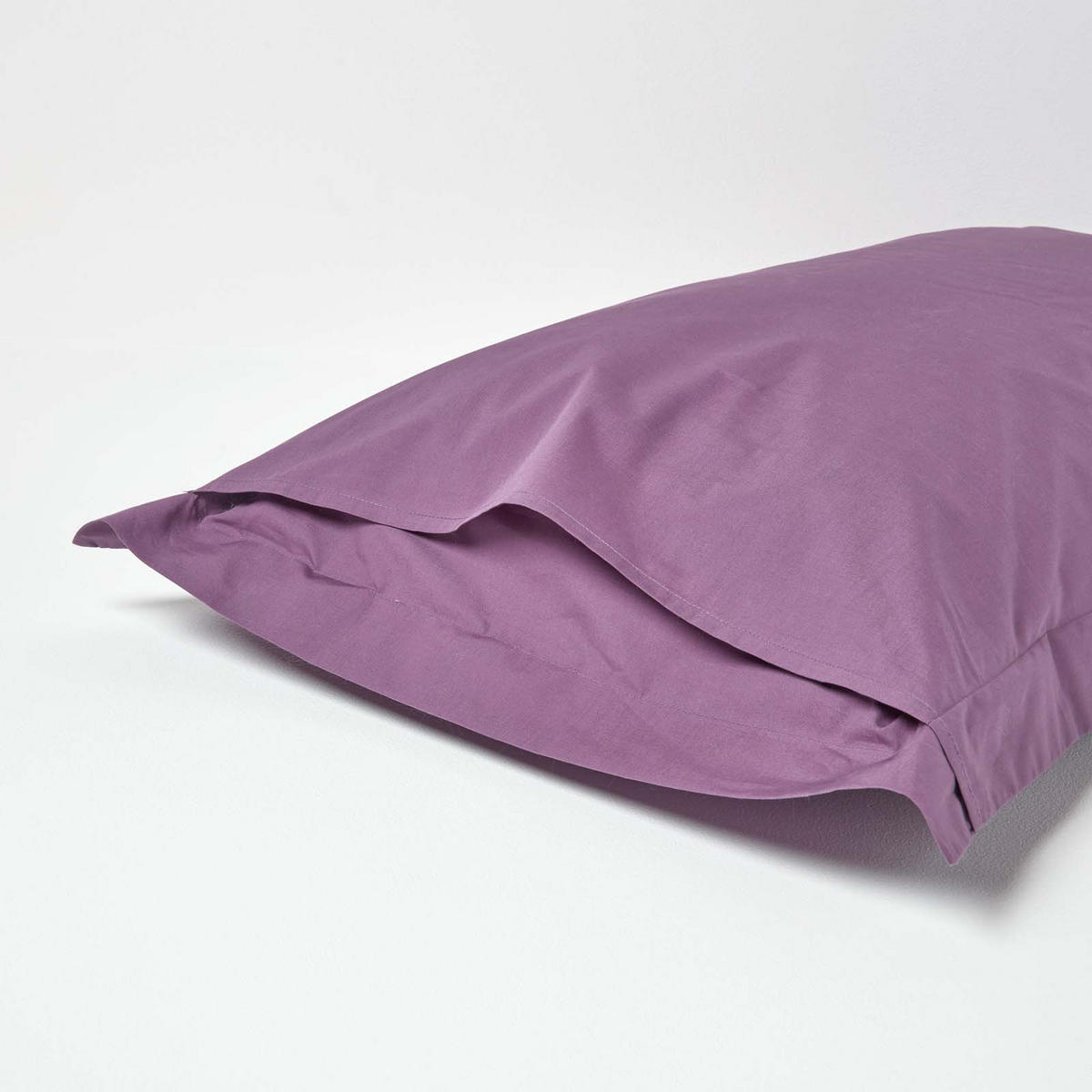 KISSENBEZUG Perkal mit Stehsaum, Fadendichte 200 - Lila, Textil (50/90cm) - Homescapes