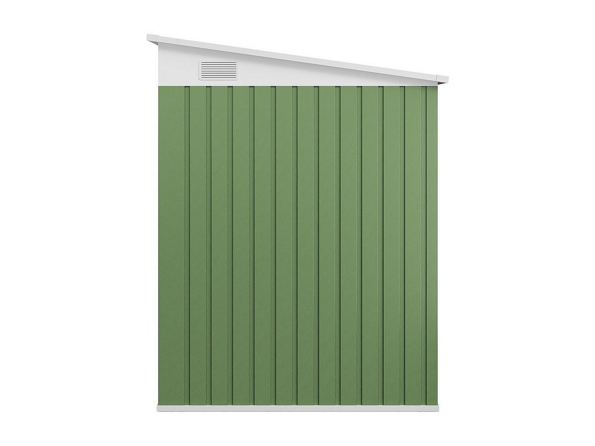 SCHREBERGARTENHAUS - 141 cm x 195 cm - metall - mandelgrün Daxton - Grün, Metall (141/170/195cm) - Vente-Unique