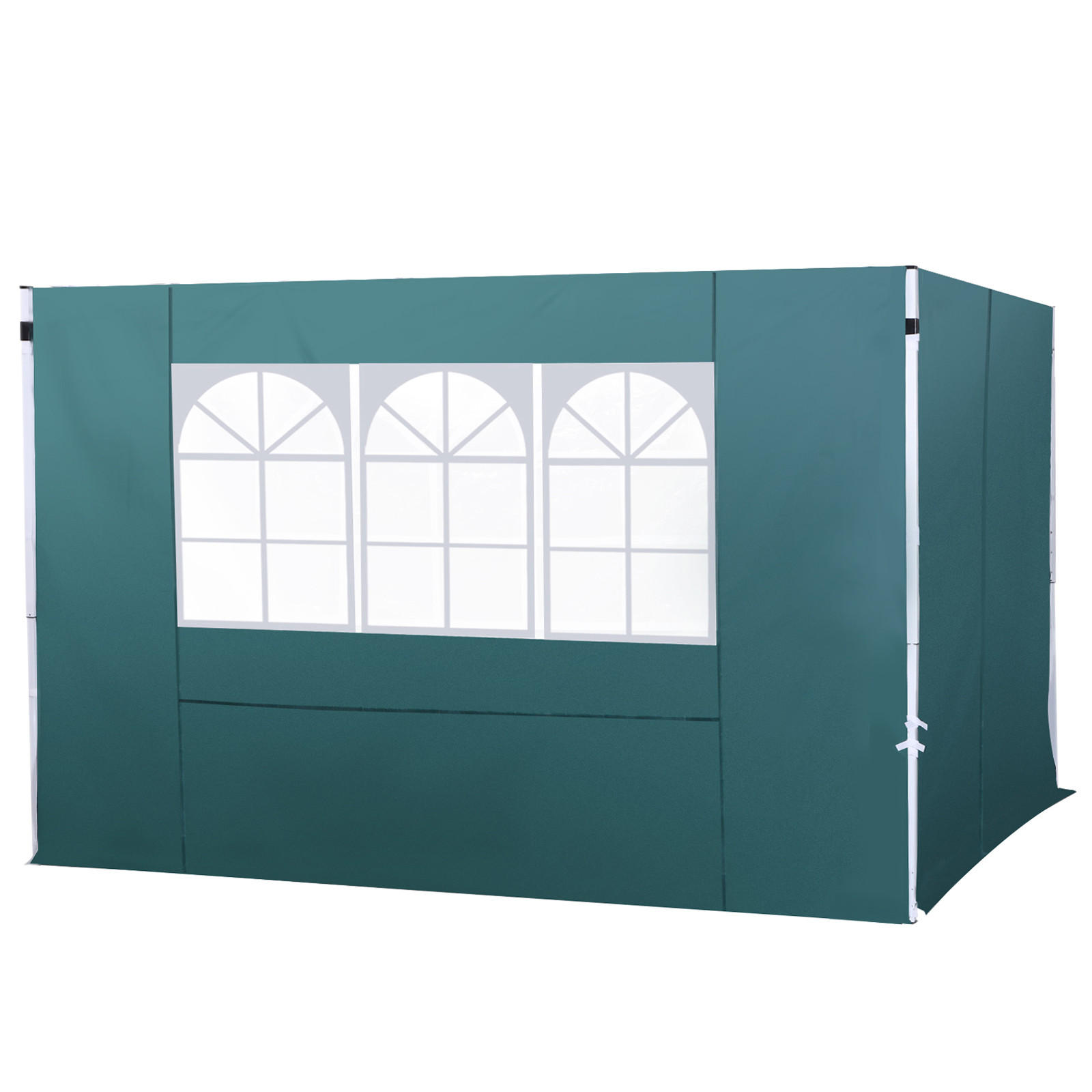 PAVILLON-SEITENTEIL Grun 1 Stück - Grün, Naturmaterialien (295/200cm) - GiPP