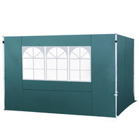 PAVILLON-SEITENTEIL Grun 1 Stück - Grün, Naturmaterialien (295/200cm) - GiPP