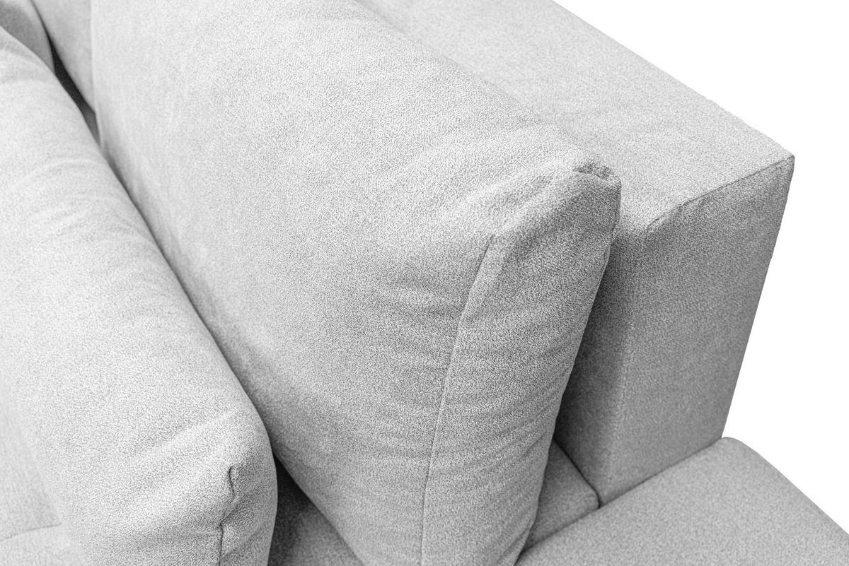 ECKSOFA Bloom mit Bettkasten und Schlaffunktion L-Form - Hellgrau, Textil (267/185cm)