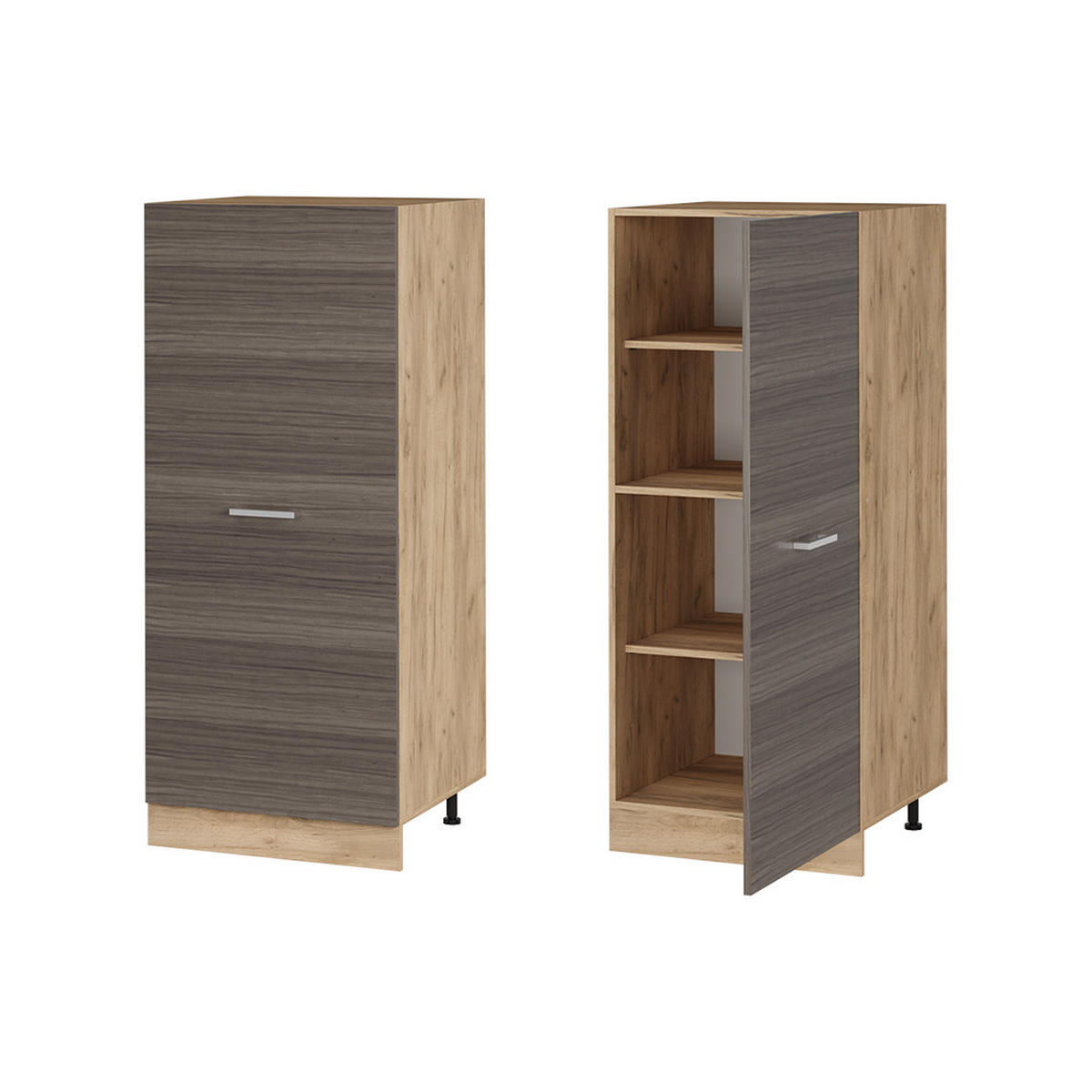 Honigeiche/Grau, Holzwerkstoff (60/143/57cm) - Vicco