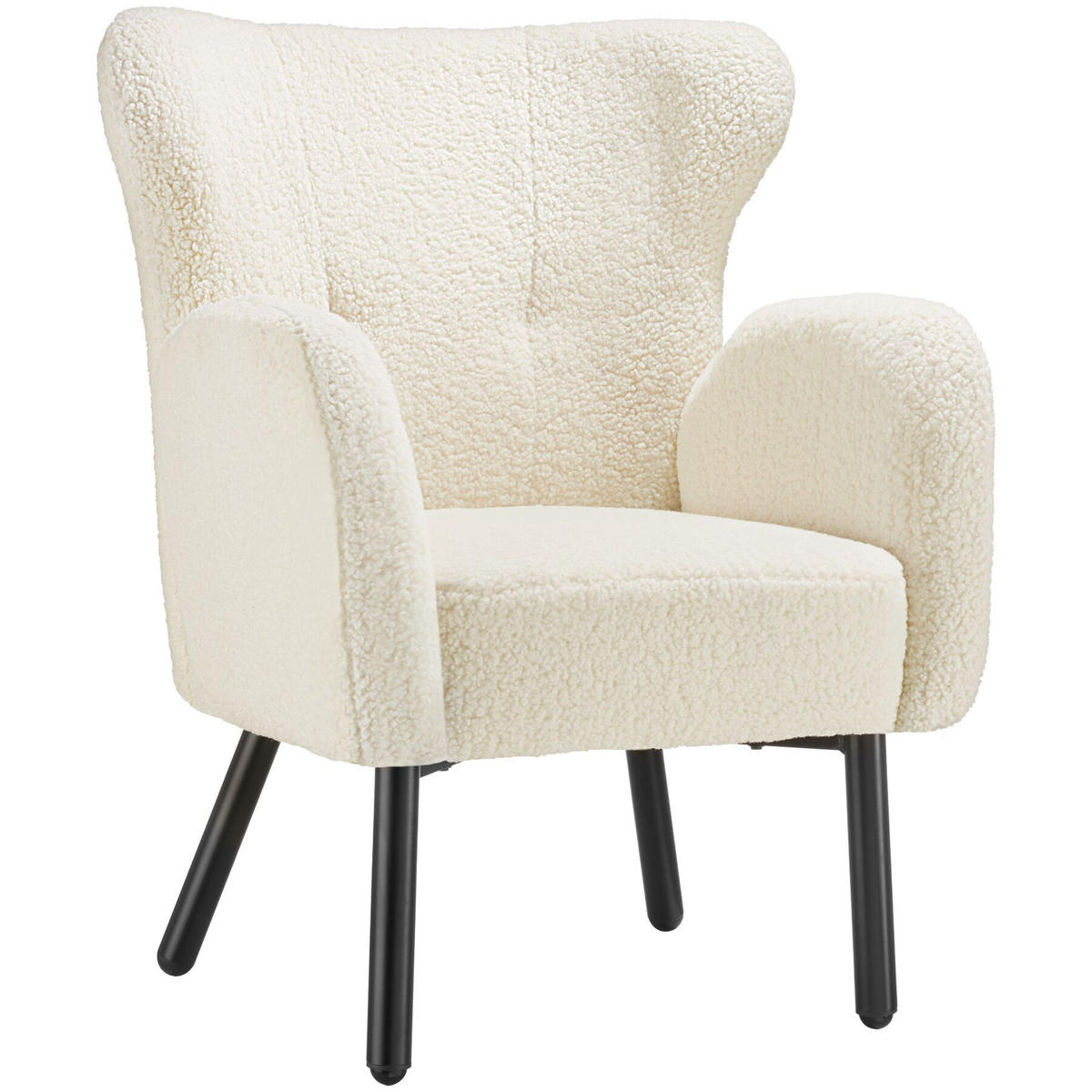SESSEL Vänersborg,72 x 71 x 92 cm,creme - Creme, Textil (72/92/71cm) - tectake
