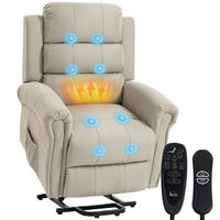 MASSAGESESSEL DE-15452 Massage und Heizung Beige - Beige, Metall (87/108/87.5cm) - ComfortXL
