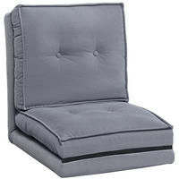 SCHLAFSESSEL DE-13496 5-fach verstellbar, Kordelsamt Grau - Grau, Textil (59/68/69cm) - ComfortXL