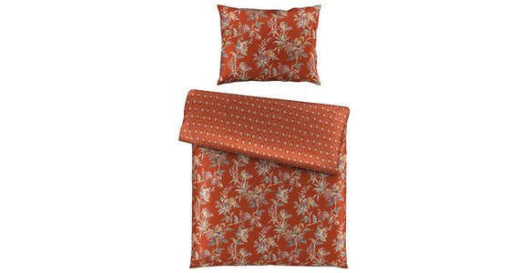 WENDEBETTWÄSCHE Satin 140/200 cm - Rostfarben, KONVENTIONELL, Textil (140/200cm) - Esposa