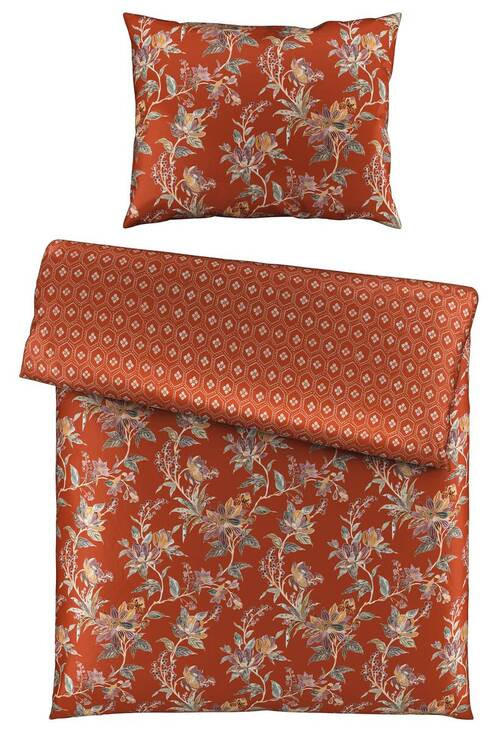 WENDEBETTWÄSCHE Satin 140/200 cm  - Rostfarben, KONVENTIONELL, Textil (140/200cm) - Esposa