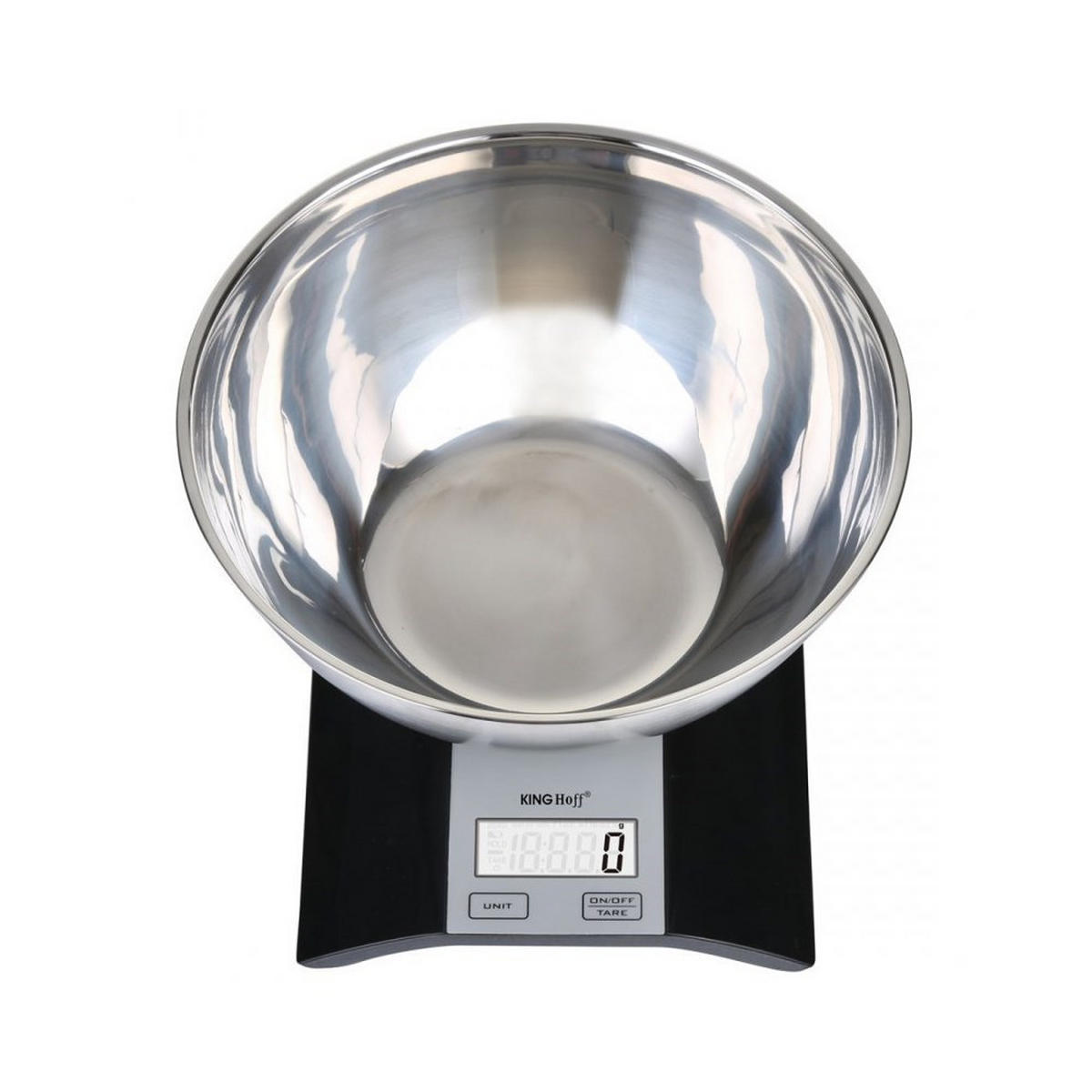 KÜCHENWAAGE Silber 23.5/21.4/12.4 cm KH1828 - Silberfarben, Kunststoff - Kinghoff 