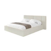 POLSTERBETT mit Bettkasten und Lattenrost, Boxbett ohne Matratze - RIVO 180x200 Creme - Sahara, Holzwerkstoff/Textil (180/200cm) - ALTDECOR