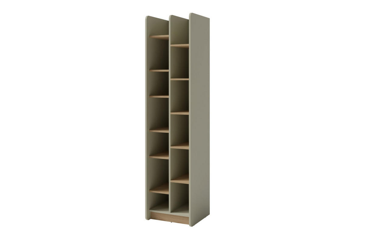 JUGENDZIMMER ALBI 1 in Eukalyptus / Baltic Düne Eiche 6-teilig - Alteiche/Eukalyptusholzfarben, Holzwerkstoff (577/195/88cm) - Deine Möbel 24