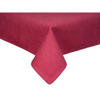 TISCHDECKE FarbTon Chenille-Haptik himbeer-rot 100/100 cm - Rot, Textil (100/100cm) - beties Heimtextil