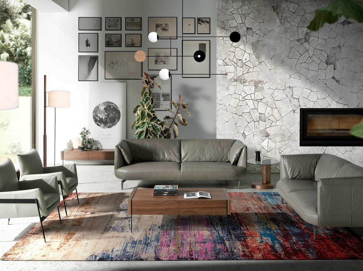 COUCHTISCH Rechteckiger Couchtisch Nussbaum und gehärtetes Glas 127/59/41 cm - Transparent/Nussbaumfarben, Glas/Holz (59/127/41cm) - ANGEL CERDA