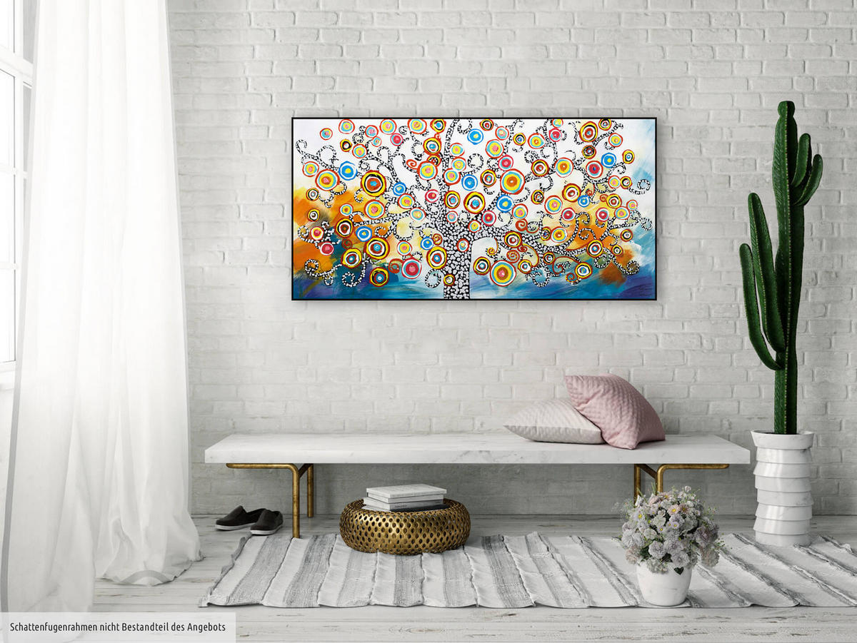 ÖLGEMÄLDE 120/60 cm - Multicolor, Holz/Textil (120/60cm) - KUNSTLOFT