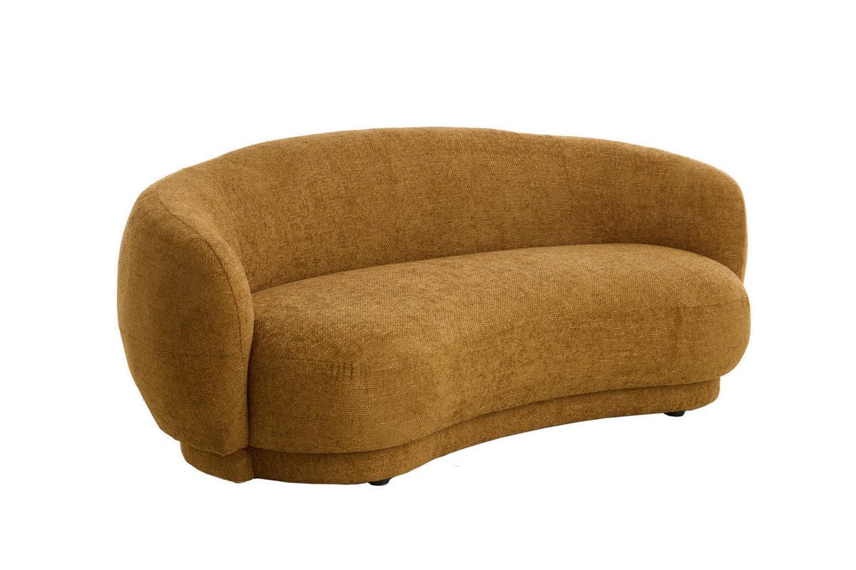 BANK Uvita Gelb 191/93/73 cm - Gelb, Holz (93/73/191cm) - Light & Living