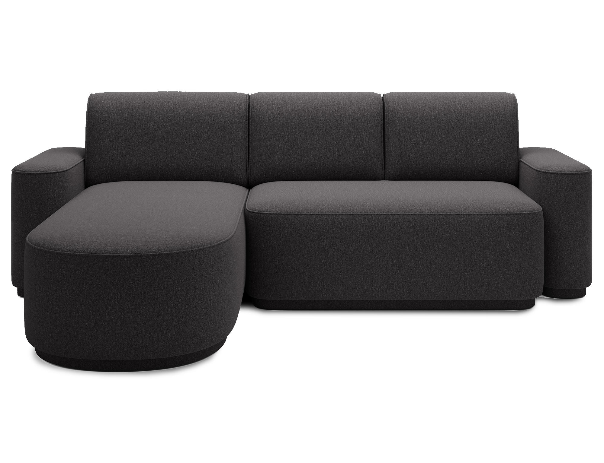 ECKSOFA RUMA - Dunkelgrau (Enjoy 05) - Dunkelgrau, Holzwerkstoff (285/180cm) - Möblo