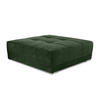 XXL-HOCKER Federkern B120/T120/H39 cm (passend zum BIG-SOFA) Cord Grün / 15176 - Chromfarben/Grün, Textil/Metall (120/39/120cm) - luma-home