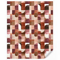 TAPETE - Geometrie - Modern - Retro - 180x200 cm - Multicolor, Papier (180/200cm) - OnlyWow