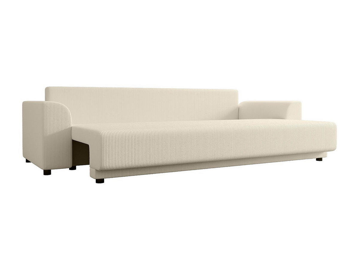 SOFA 3-Sitzer mit Schlaffunktion - Cord - Beige - NESSARO - Creme, Textil (235/80/90cm) - Vente-Unique