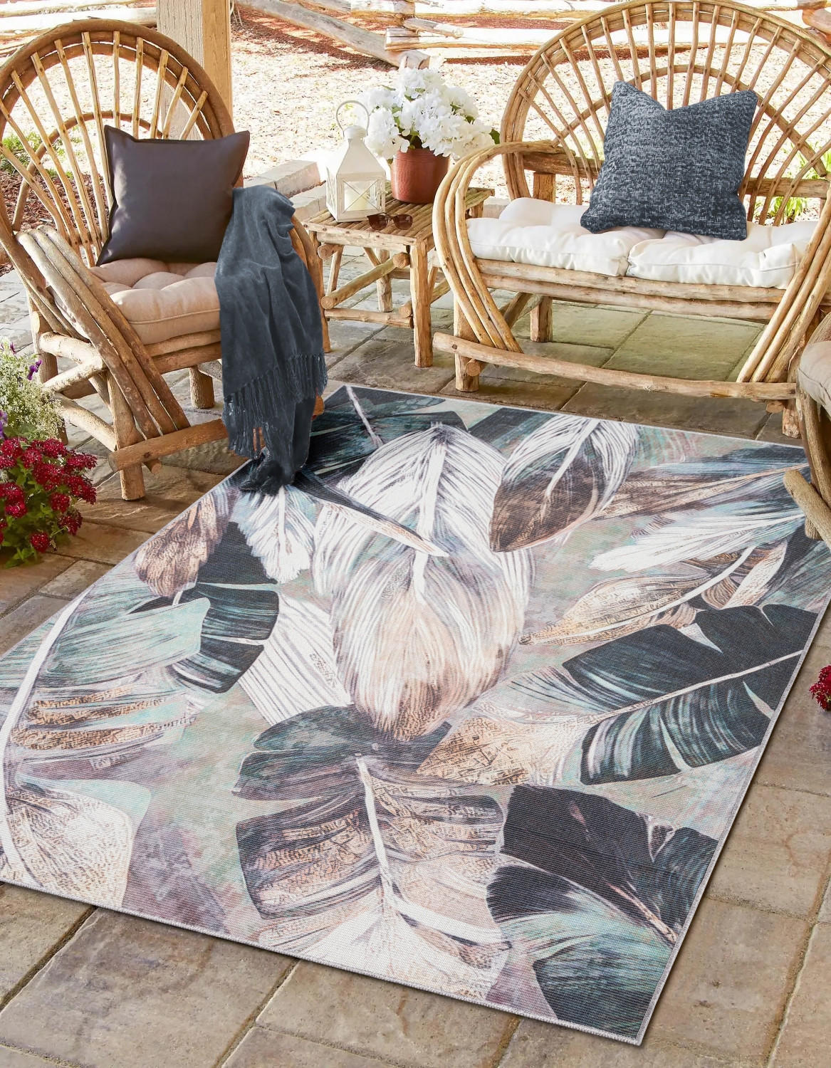 TEPPICH Lagu Petrol,Sandfarben,Mintgrün 160/230 cm - Petrol, Textil (160/230cm) - My-Rug