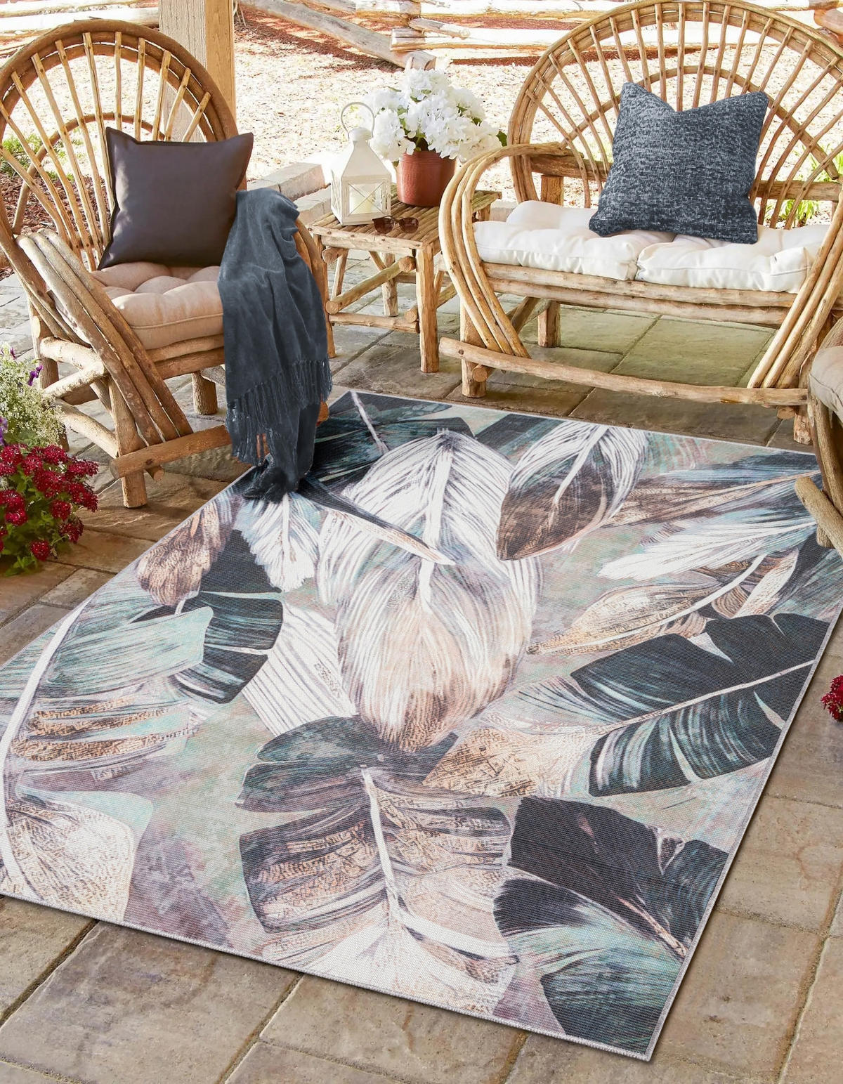 TEPPICH Lagu Petrol,Sandfarben,Mintgrün 160/230 cm - Petrol, Textil (160/230cm) - My-Rug
