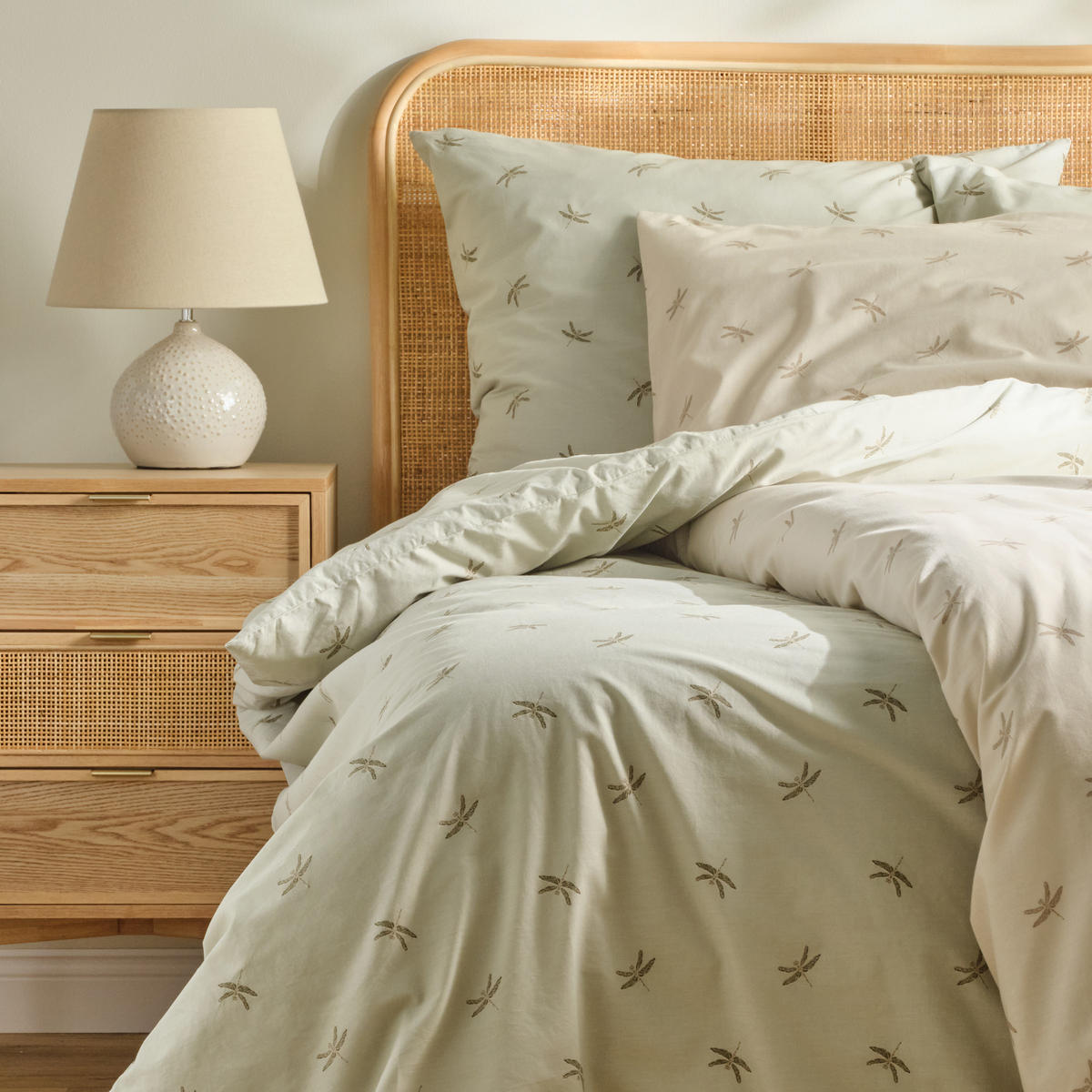 BETTWÄSCHE Mojli - Hellgrün, Textil (160/200cm) - home&you