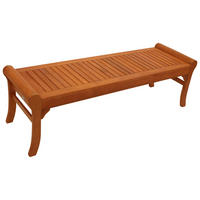 HOCKERBANK Newport -aus Aluminium silbergrau, Sitzfläche Kunstholz dunkelgrau 120x40x43 cm - Grau, Holz (120/43/40cm) - TPFGarden