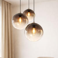 LED HÄNGELEUCHTE VARUS Grau Chrom - Grau, Glas (51/51/120cm) - Globo Lighting