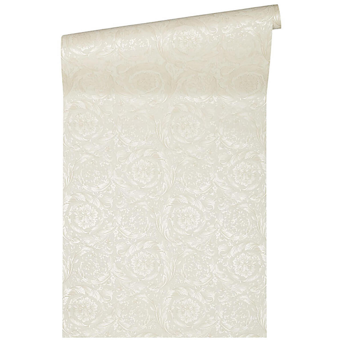 VLIESTAPETE Weiß 53/1005 cm - Beige/Goldfarben, Textil (70/1cm) - KUNSTLOFT