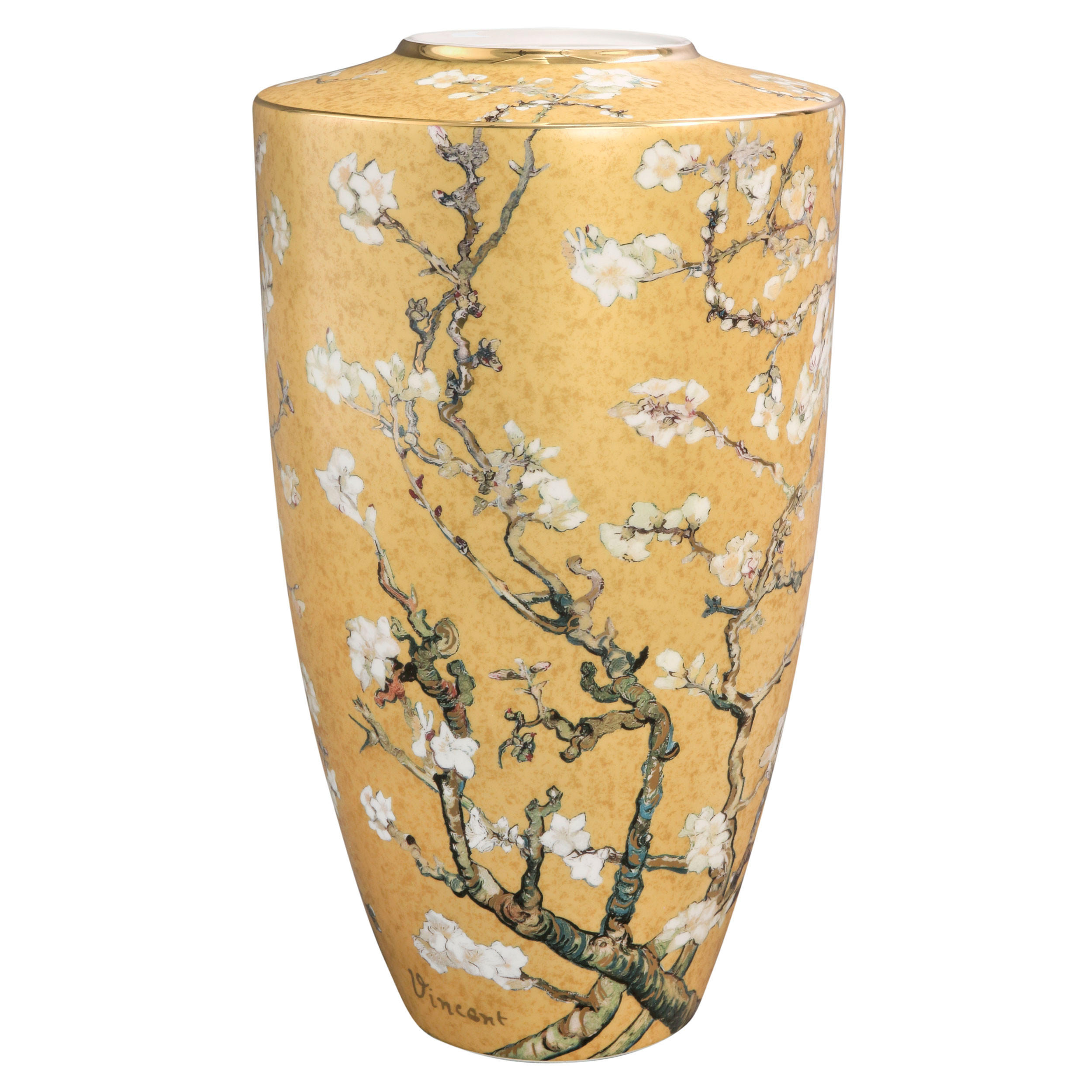 VASE Vincent van Gogh - Mandelbaum Blau, Porzellan, Bunt, 55 cm - Multicolor, Keramik (55cm) - Goebel
