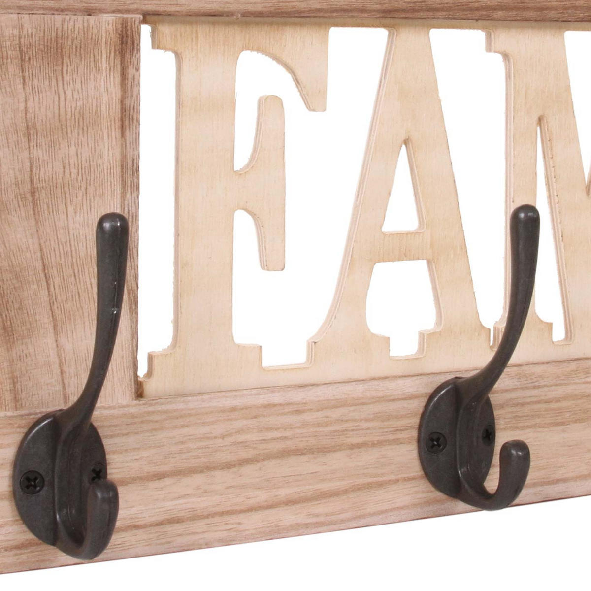 WANDGARDEROBE FAMILY SHABBY-LOOK Beige - Beige, Holz (60/21/2cm) - MCW
