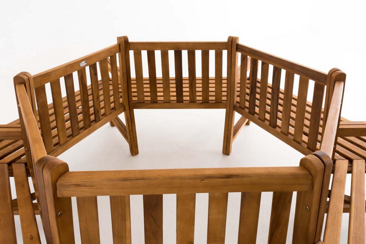 BAUMBANK Sonny mit Armlehnen 250 cm teak - Braun, Holz (250/93/250cm) - TPFGarden
