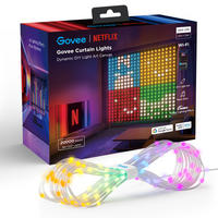 LICHTERVORHANG Netflix RGBIC, 520 LEDs, 150 x 150 cm - Multicolor, Kunststoff (1.1cm) - Govee