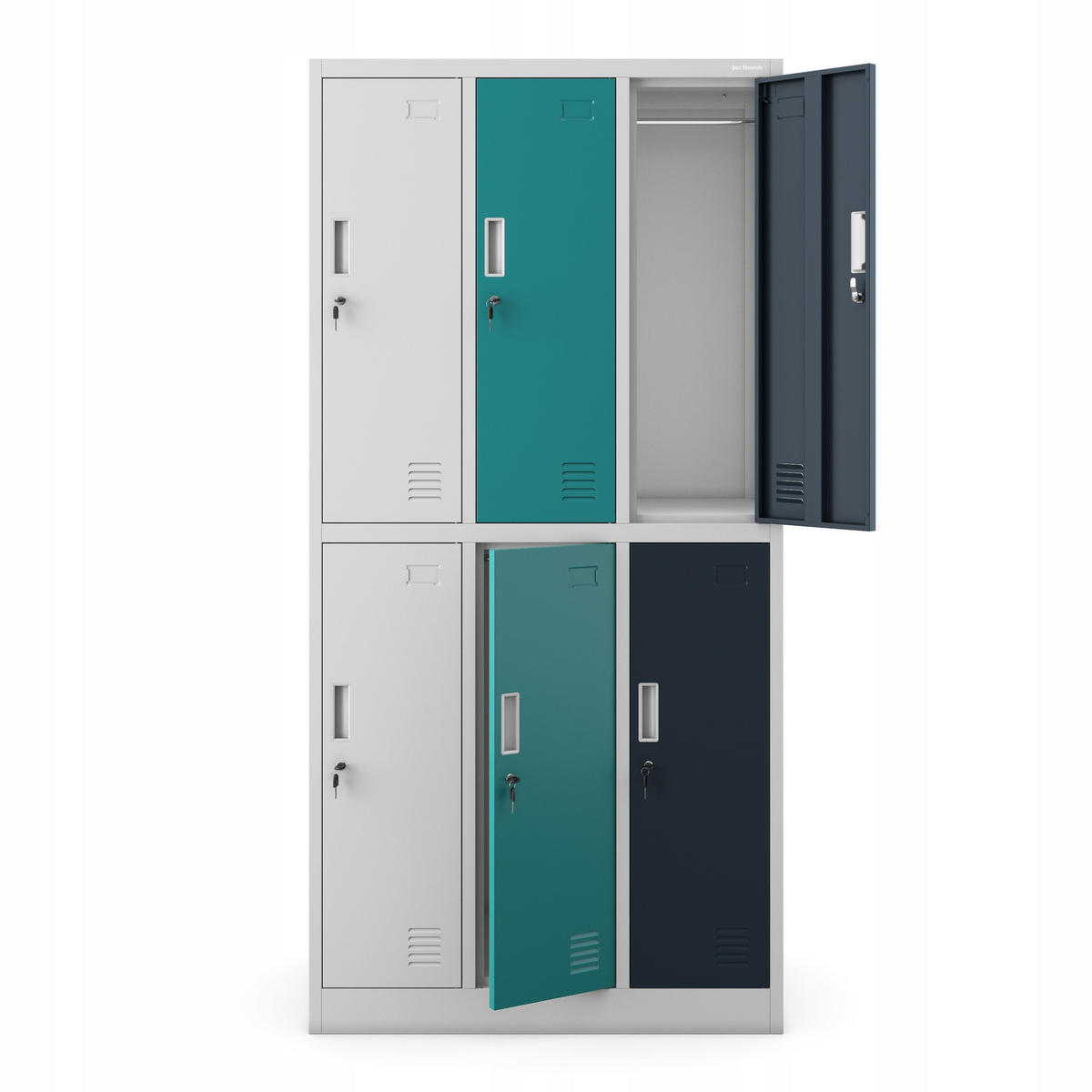 SCHLIESSFACHSCHRANK IGOR - Multicolor, Metall (90/185/45cm) - Jan Nowak
