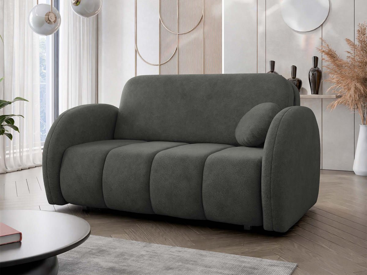 SCHLAFSOFA Viva Comfy III - Schwarz, Holz/Textil (152/85/103cm) - MIRJAN24