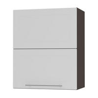 KÜCHENHÄNGESCHRANK Kvantum W8B/60 Weiß Matt / Lava Matt 60 / 32,5 / 72cm - Dunkelgrau/Weiß, Holz/Holzwerkstoff (60/72/32.5cm) - Feldmann-Wohnen