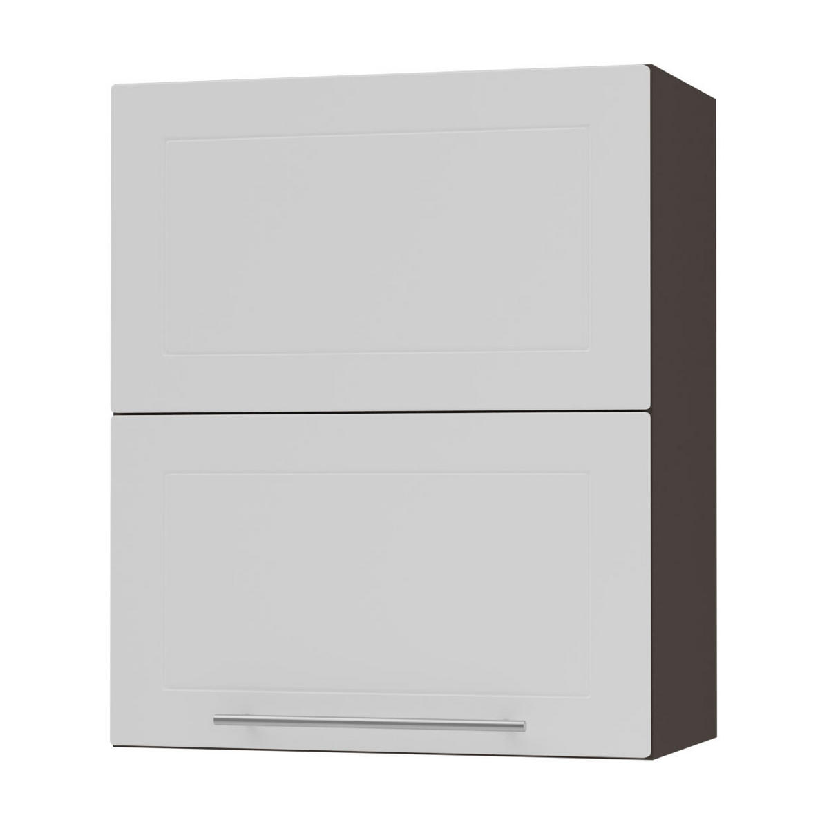 KÜCHENHÄNGESCHRANK Kvantum W8B/60 Weiß Matt / Lava Matt 60 / 32,5 / 72cm - Dunkelgrau/Weiß, Holz/Holzwerkstoff (60/72/32.5cm) - Feldmann-Wohnen