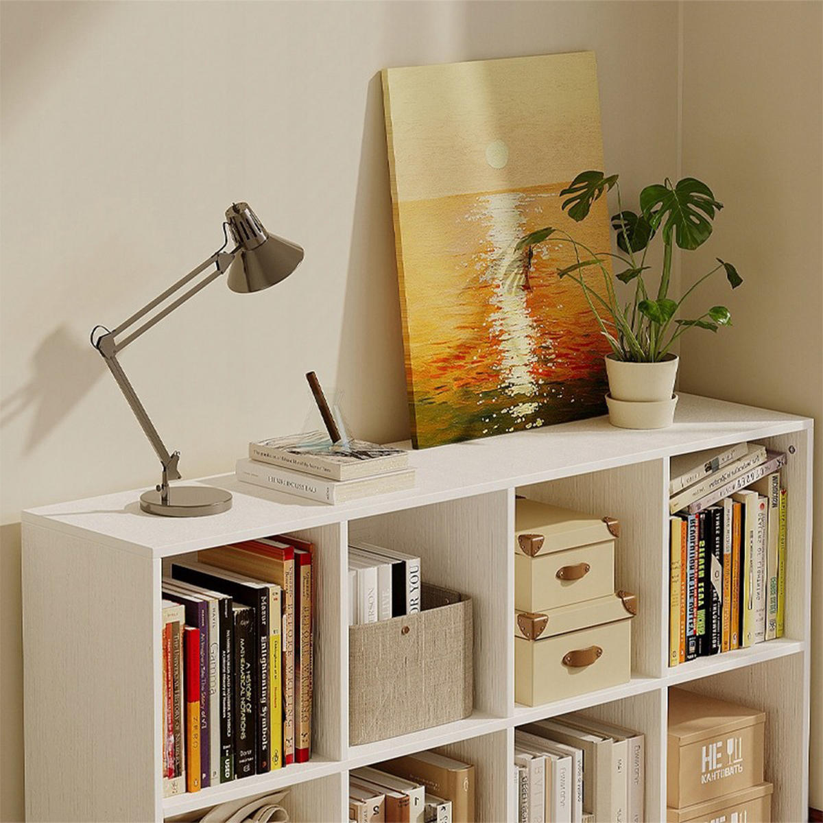 BÜCHERSCHRANK, weiß 130/70/30 cm - Weiß, Holzwerkstoff (30/70/130cm)