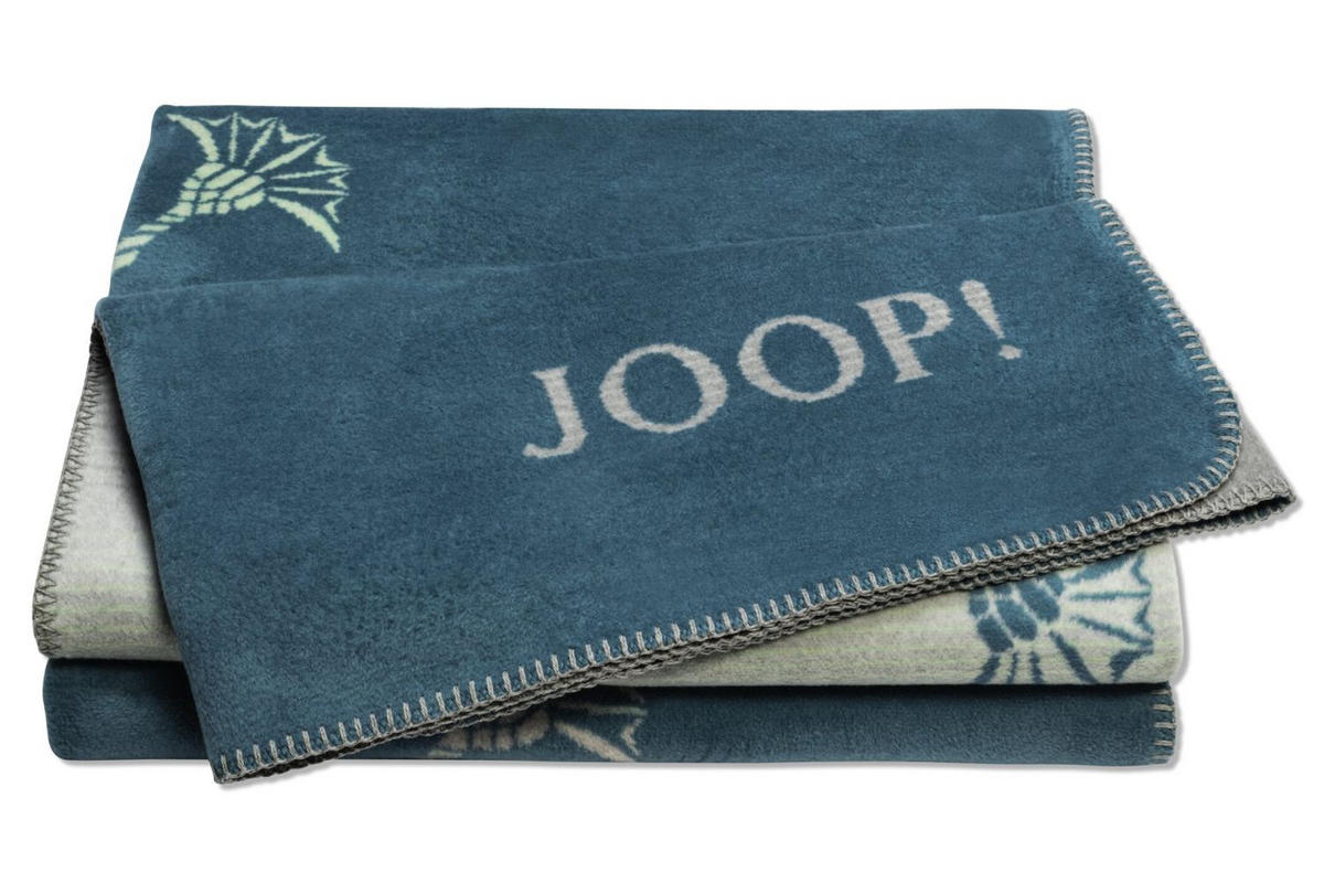 WOHNDECKE Faded Cornflower | Aqua - 150 x 200cm - Blau, Textil (150/200cm) - Joop!