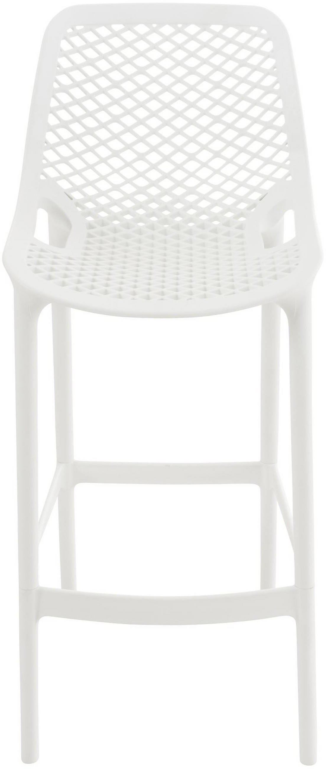 BARHOCKER Air 105x45x53 cm weiß - Weiß, Kunststoff (45/105/53cm) - furnicato