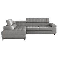 ECKSOFA Nord, Seite: Links - Schwarz/Grau, Holz/Textil (264/203cm) - MIRJAN24